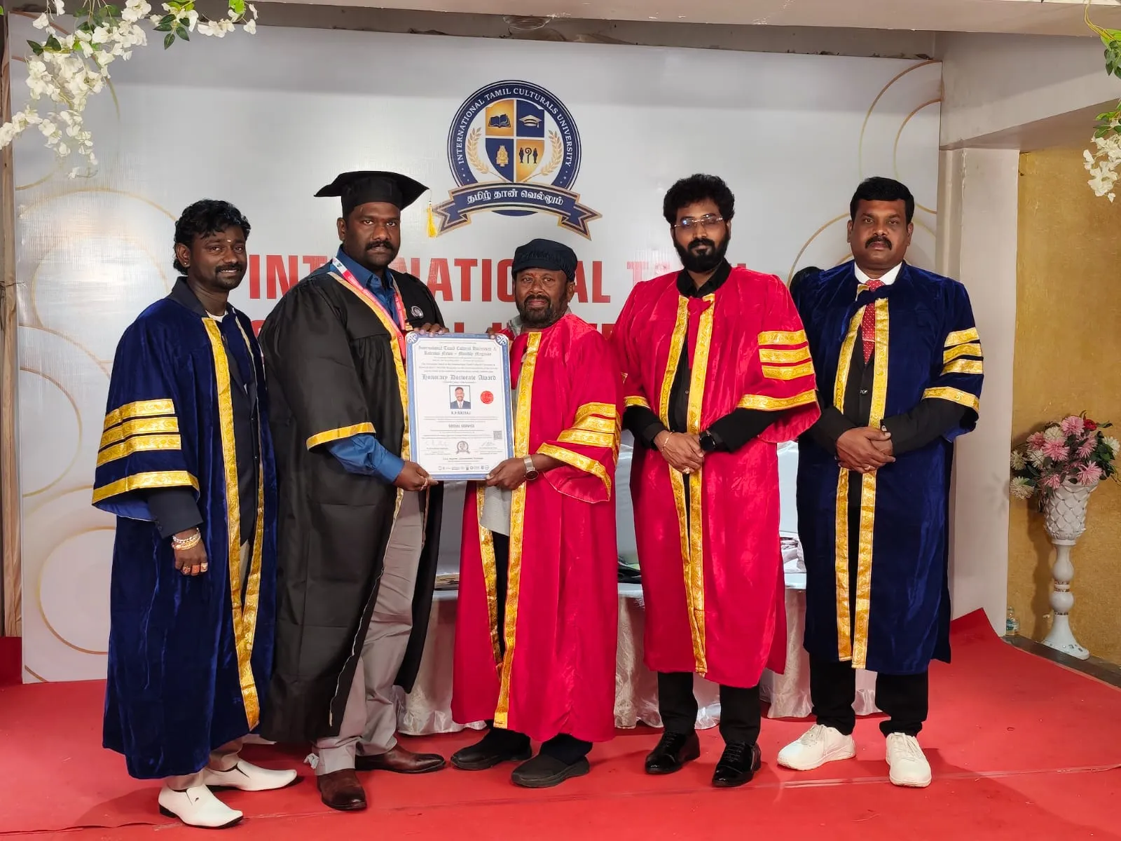సమాజ సేవలో విశేష కృషికి కె.పి. నటరాజ్కు డాక్టరేట్